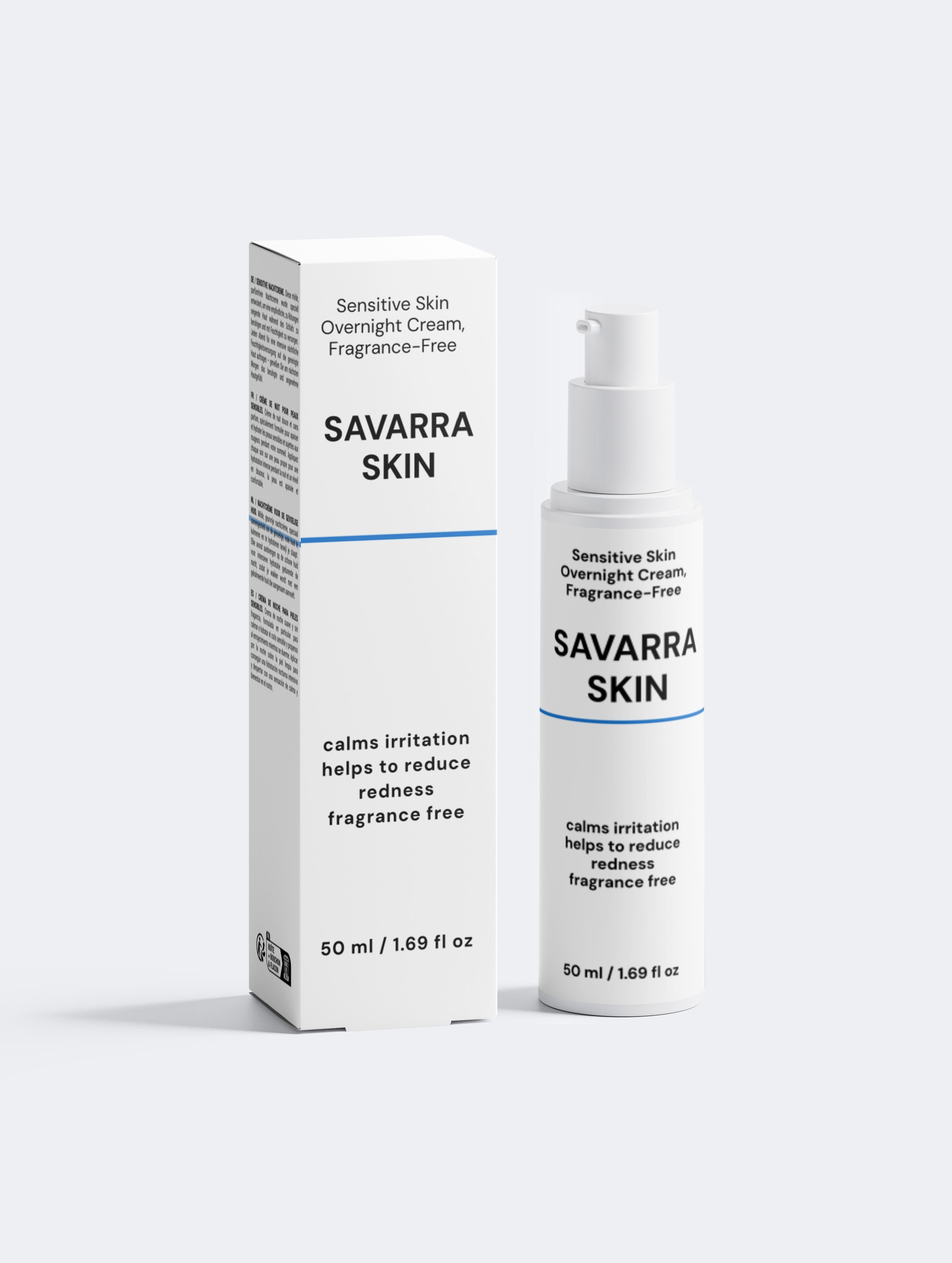 Sensitive Skin Overnight Cream, Fragrance-Free