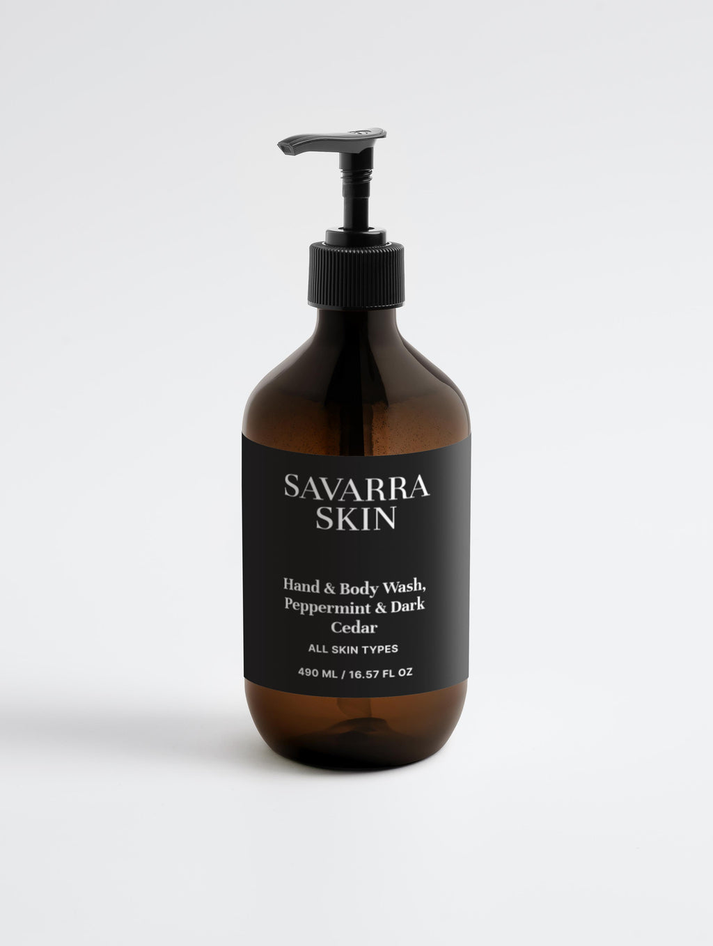 Hand & Body Wash, Peppermint & Dark Cedar