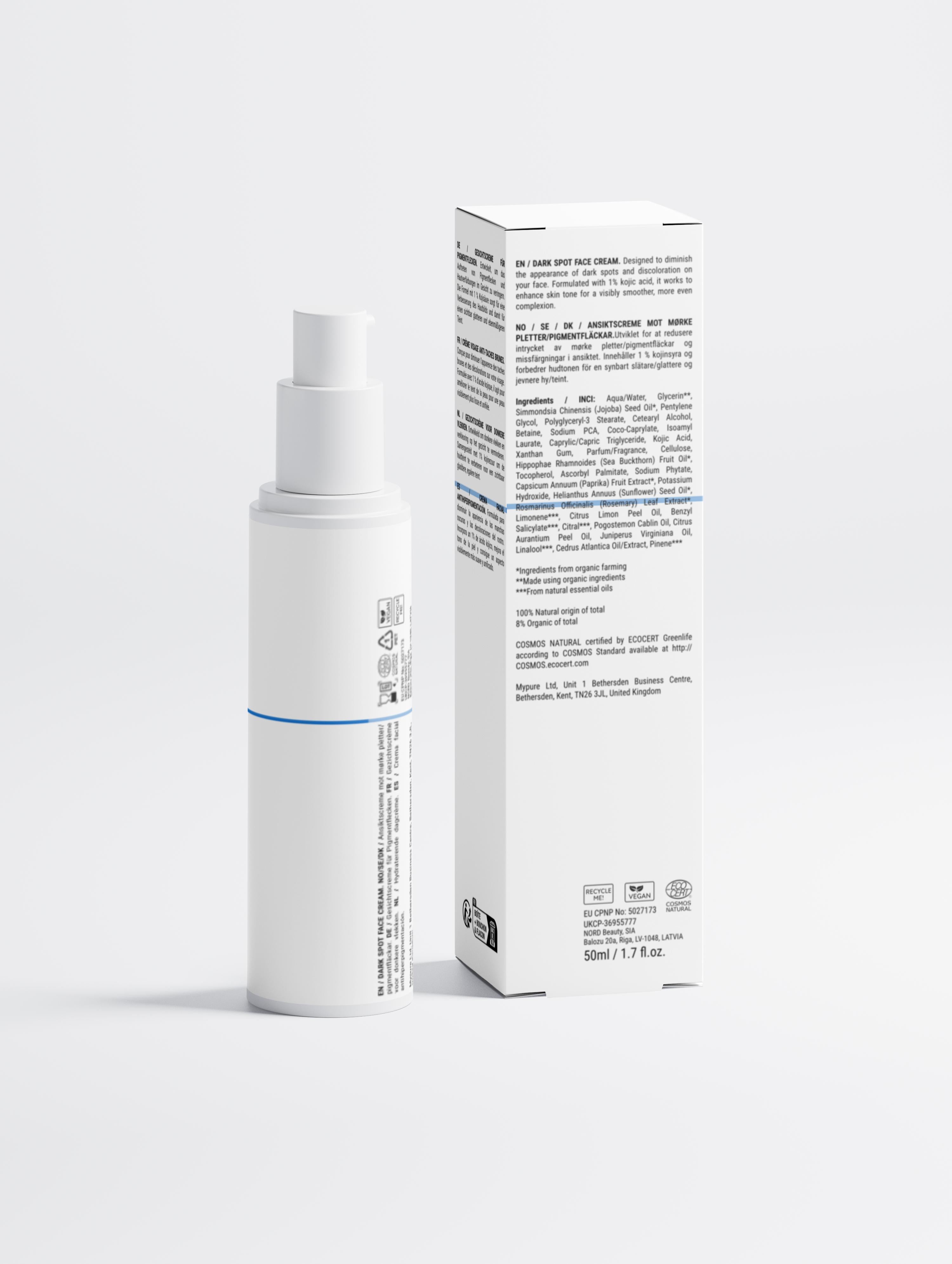 Dark Spot Face Cream with Kojic Acid